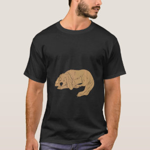 Camiseta Pijama Criança Sonolência Ouro Leve Repouso