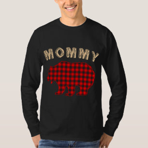 Camiseta Pijama da família BEAR mamãe Correspondendo à comp