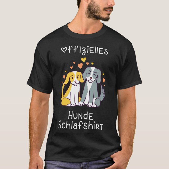 Camiseta Pijama de cão do sono (Frente)
