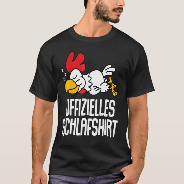 Camiseta Pijama de dormir Galo de frango (Frente)
