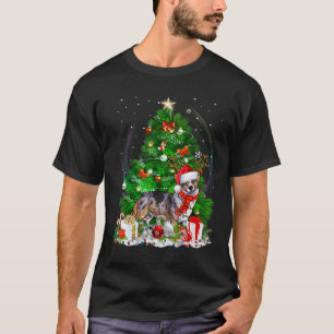 Camiseta Pijama de Luz de Árvore de Natal Cardigan Welsh Co