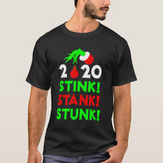 Camiseta Pijama de Natal com Pedra de Pé de 2020