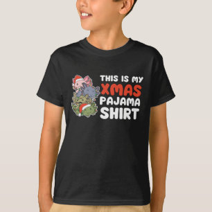 Camiseta Pijama de Natal da Árvore Axolotl
