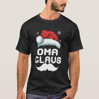 Camiseta Pijama de Natal da Família Oma Claus Correspondent