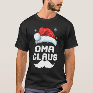 Camiseta Pijama de Natal da Família Oma Claus Correspondent