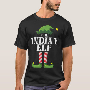 Camiseta Pijama de Natal de Família Correspondente de Elfo