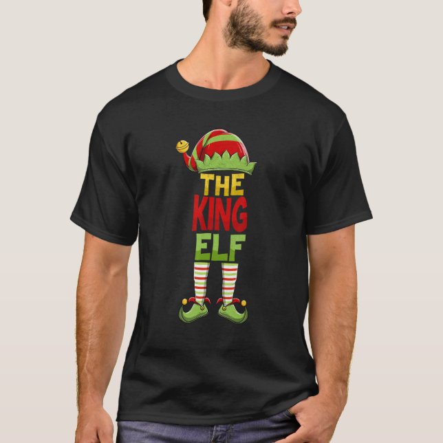 Camiseta Pijama de Natal do Grupo de Combinação da Família  (Frente)