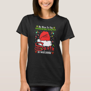 Camiseta Pijama de Natal Seja Legal com o Professor de Orqu