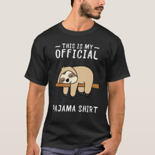 Camiseta Pijama de Preguiça Pijama Blusa PJ