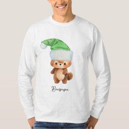Camiseta Pijama de Urso Justo de Natal