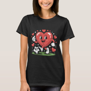 Camiseta Pijama do Dia dos Namorados do Meme Coração de Fut
