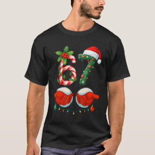 Camiseta Pijama engraçado de Natal 67 Meme Festa Geração Al