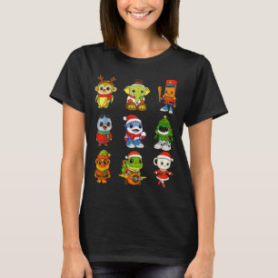 Camiseta Pijama Kid Brainrot Natal 2025 Festa Los Dic