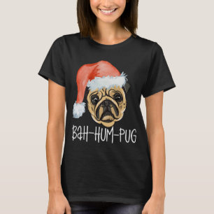 Camiseta Pijama Natal Cachorro Mãe Pai Funny Pug 46