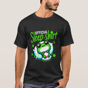 Camiseta Pijama Oficial de Sono Noturno Amante de Rã Fofo C