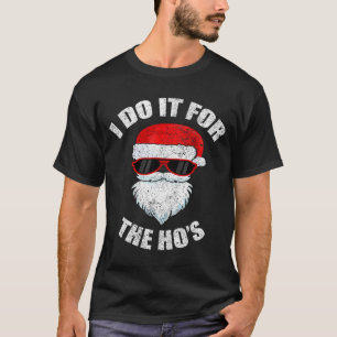 Camiseta Pijama Sujo Indecente de Natal Adulto Engraçado, H