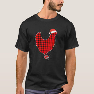Camiseta Pijamas Combinantes de Xadrez Vermelho de Búfalo d