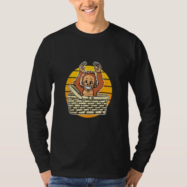 Camiseta Pijamas Cute Orangutan (Frente)