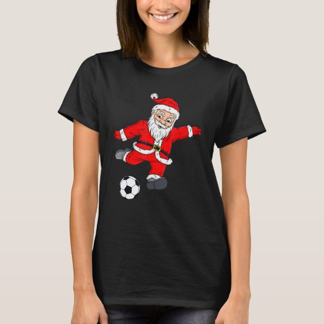 Camiseta Pijamas De Natal Da Bola De papais noeis Xmas Para (Frente)