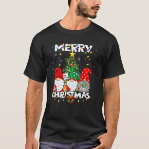 Camiseta Pijamas de Natal do Gnome Jardim Feliz Natal Combi
