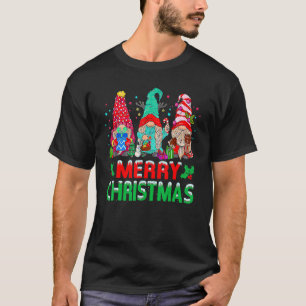 Camiseta Pijamas de Natal do Gnome Jardim Feliz Natal Combi