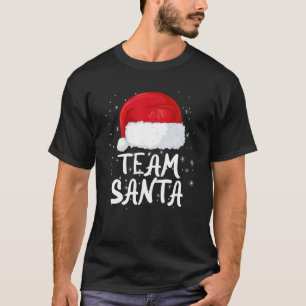 Camiseta Pijamas De Natal Do Team Santa Hat Para A Família