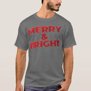 Camiseta Pijamas de Natal feliz e Brilhante