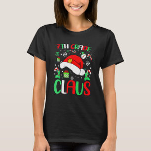 Camiseta Pijamas de Natal Papai Noel Xmas 7ª Série Claus