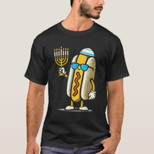 Camiseta Pijamas engraçados de cachorro-quente judaico Hanu