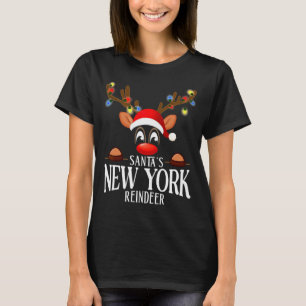 Camiseta Pijamas engraçados de Natal combinando com renas d