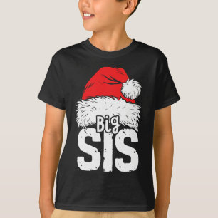 Camiseta Pijamas Natal Família Irmã Grande Papai Noel Combi