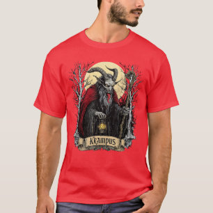Camiseta Pijamas Natal Monstro Krampus Alegre Horror Evi