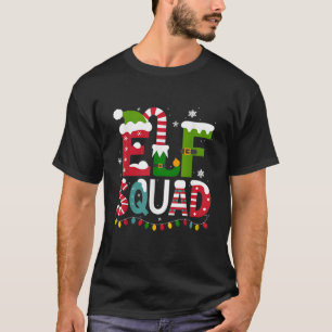 Camiseta Pijamas Natalinos Combinando Família Elfo Esquadrã