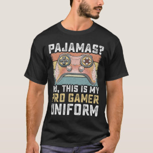 Camiseta Pijamas No Pro Gamer Engraçado Video Games Rapazes