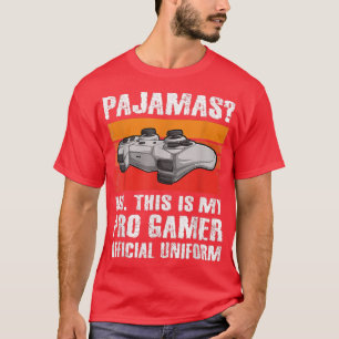 Camiseta Pijamas Sem Pros Gamer Videos games Engraçados Gam