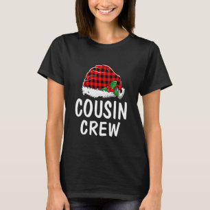 Camiseta Pijamas Vermelho Xadrez Natal do Primo Santa