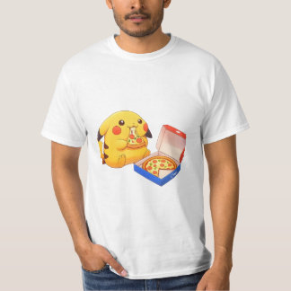 Camiseta Pikachu Amante de Pizza