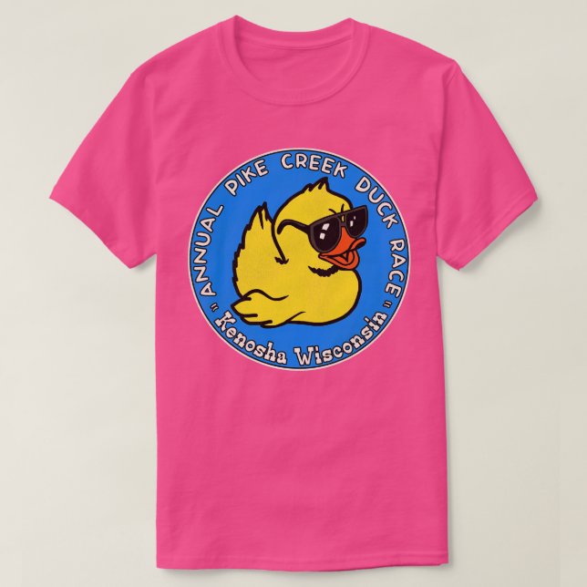 Camiseta Pike Creek Duck Race Kenosha Wisconsin (Frente do Design)