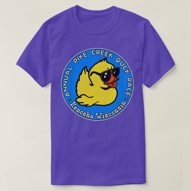 Camiseta Pike Creek Duck Race Kenosha Wisconsin (Frente do Design)