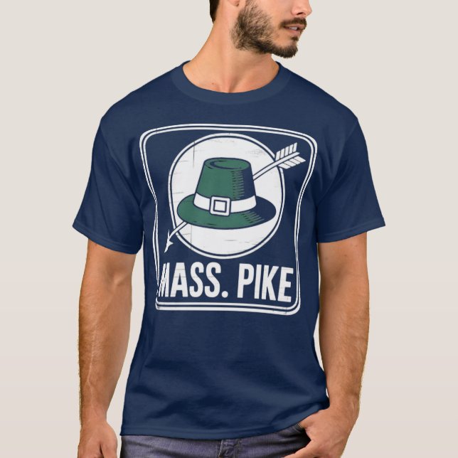 Camiseta Pike em Massa - Retrocessor dos anos 60 Massachuse (Frente)