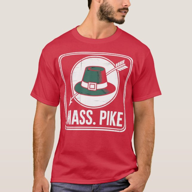 Camiseta Pike em Massa - Retrocessor dos anos 60 Massachuse (Frente)