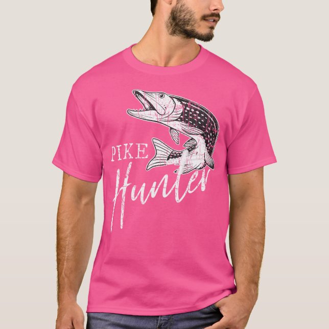 Camiseta Pike Hunter Pescador Norte Pike (Frente)