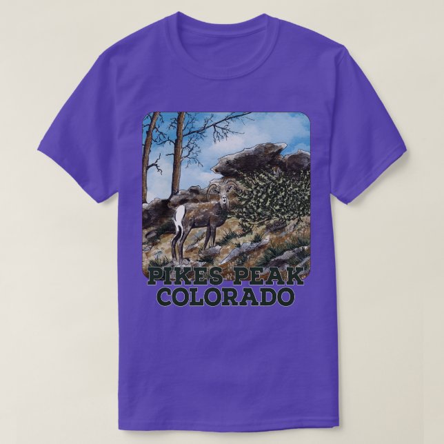 Camiseta Pikes Peak Bighorns (Frente do Design)
