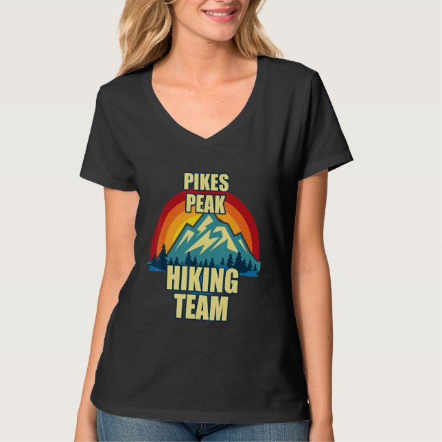 Camiseta Pikes Peak  Family Matching Hiking (Frente)