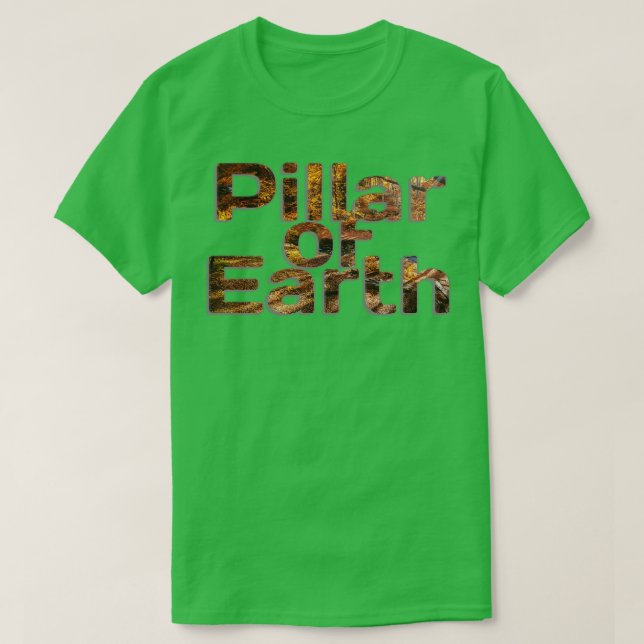 Camiseta Pilar da Terra 1 (Frente do Design)