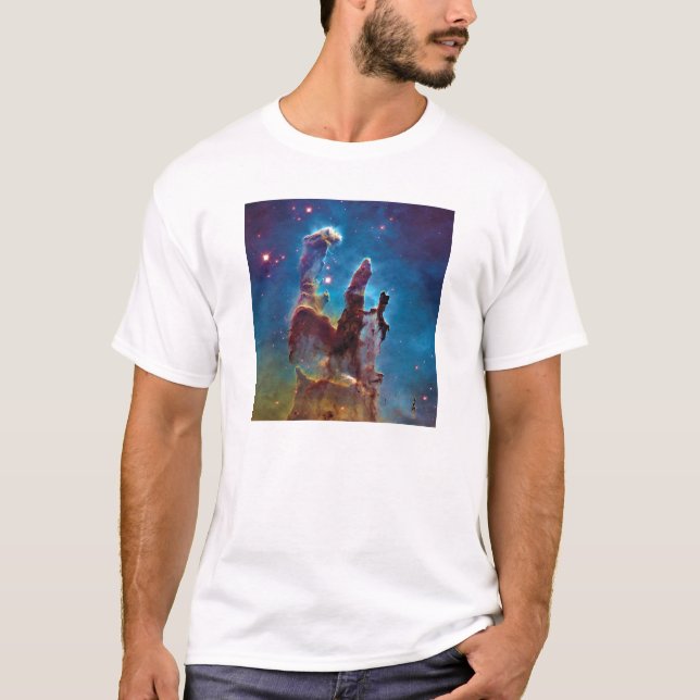 Camiseta Pilares da Criação da Foto Espacial da Nebulosa da (Frente)
