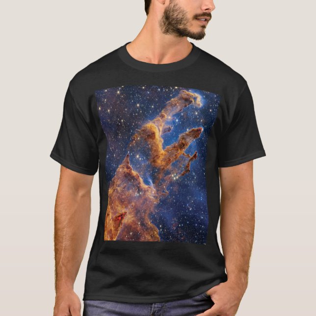Camiseta Pilares da Criação do Telescópio Espacial James We (Frente)