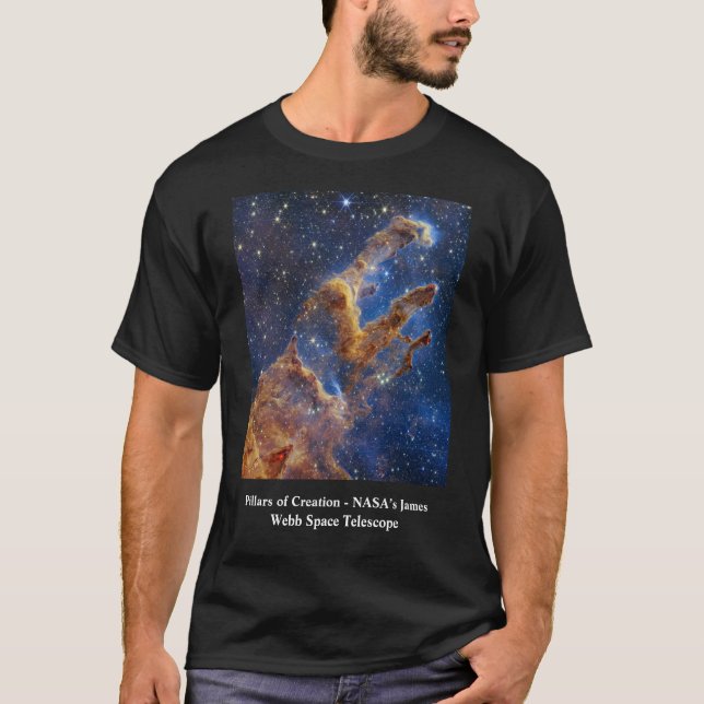 Camiseta Pilares da Criação do Telescópio Espacial James We (Frente)