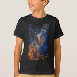 Camiseta Pilares da Criação do Telescópio Web da Nebulosa d