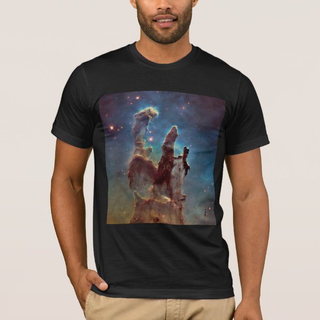 Camiseta Pilares da Criação, Espaço de Hubble da Nebulosa d (Frente)